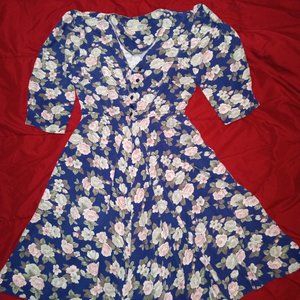 Vintage E.D. Michaels Petites Floral Dress
